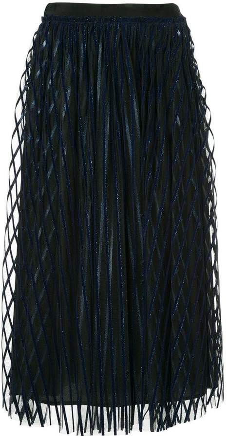 Tüllrock mit Streifen