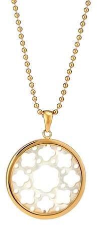 Carlotta Mother-of-Pearl Long Pendant Necklace