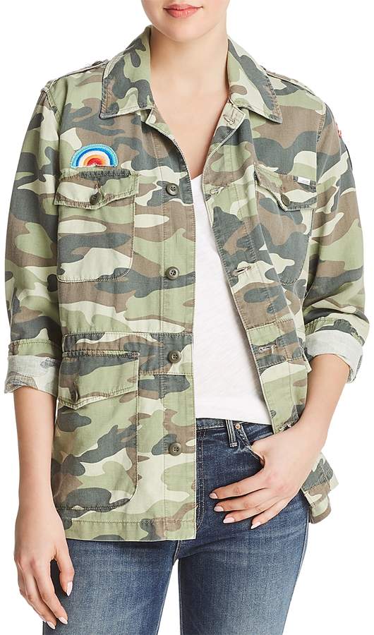 Veteran Embroidered Patch Camo Jacket