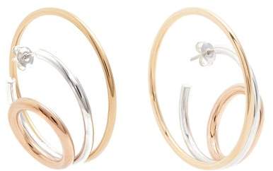 Ricoche gold-vermeil and sterling-silver earrings