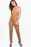 Damen Jane Jumpsuit im Korsagen-Style mit Kropfband und schmalem Bein in