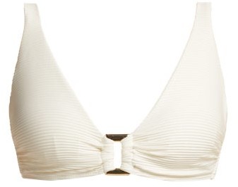 Cote D'azur D G Bikini Top - Womens - Cream