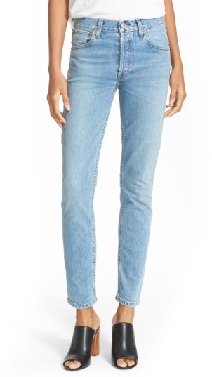 Women's Re/done Originals High Waist Straight Skinny Stretch Jeans