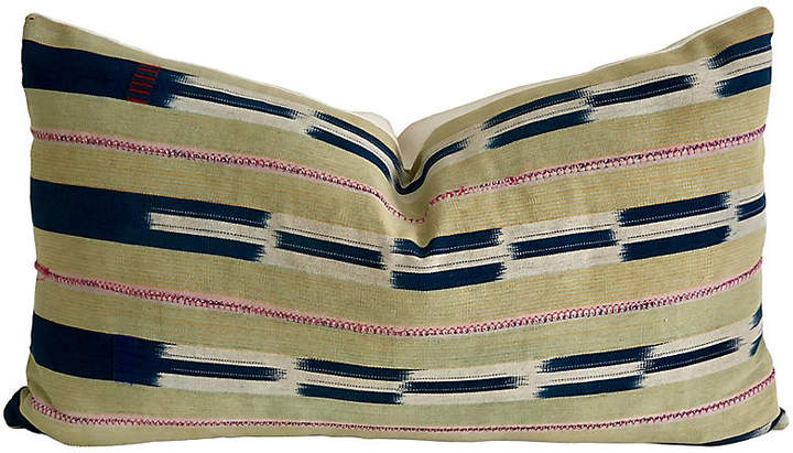 African Baule Textile Pillow