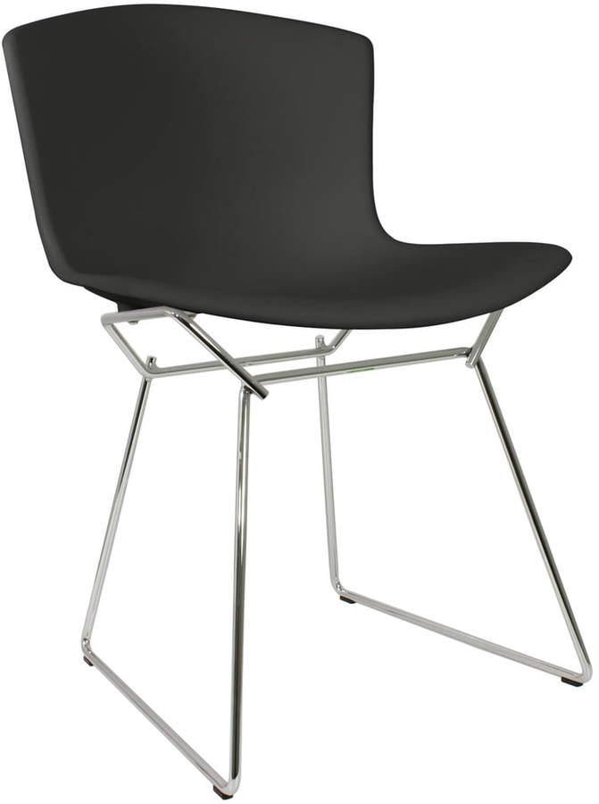 Knoll International Knoll - Bertoia Kunststoff-Stuhl, Schwarz / verchromt
