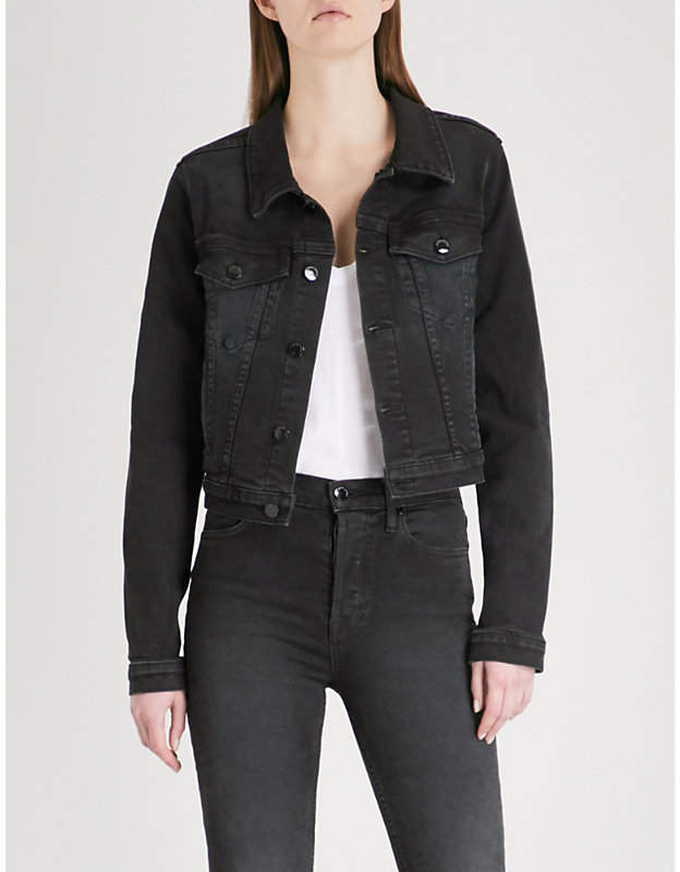 Cropped denim jacket