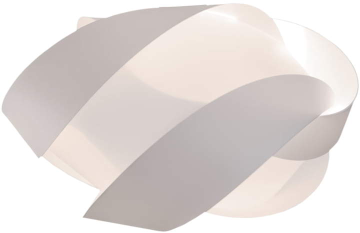 copenhagen ApS Ribbon Leuchtenschirm mini, Ø 19 x 33 cm, Weiß