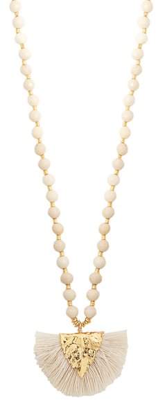 ELISE TSIKIS Los Craie tassel-pendant gold-plated necklace