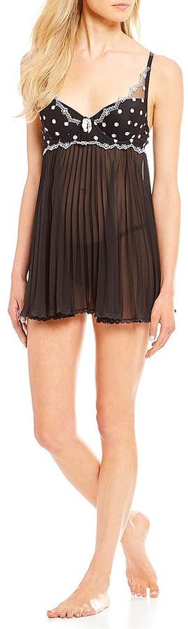 Cinema Etoile Harper Polka Dot-Embroidery Chiffon Babydoll