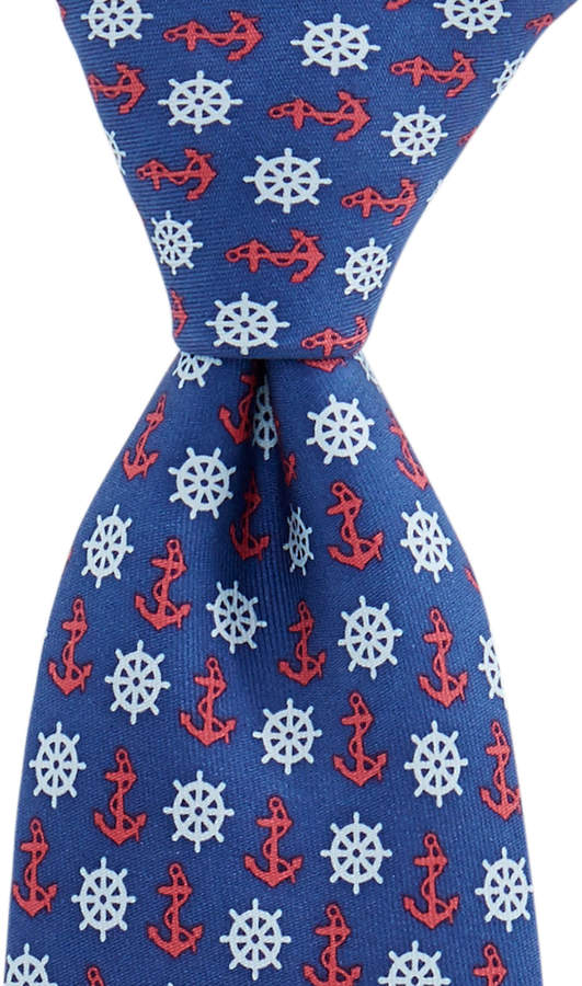Boys Anchors & Helm Tie