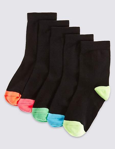 5 Pairs of FreshfeetTM Socks (3-11 Years)