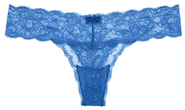 | Never Say Never Cutie Lace Thong | Blue