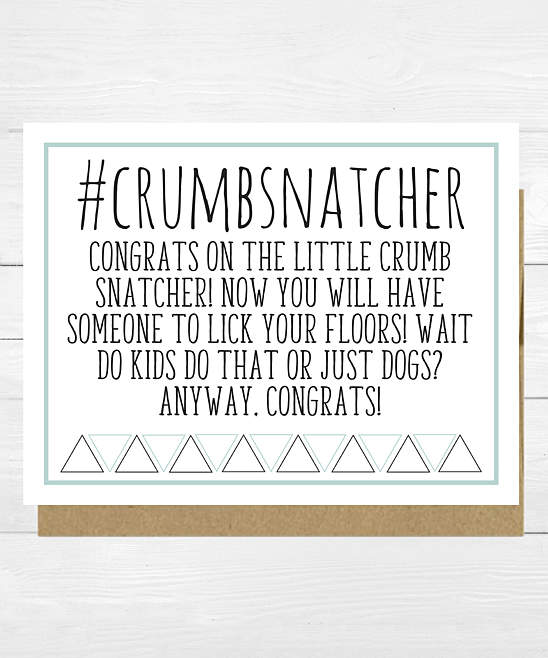 '#Crumbsnatcher' Greeting Card & Envelope - Set of Five