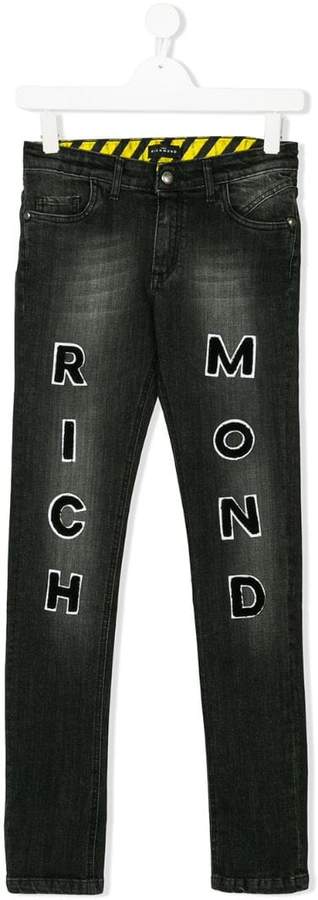 John Richmond Kids Teen appliquéd jeans