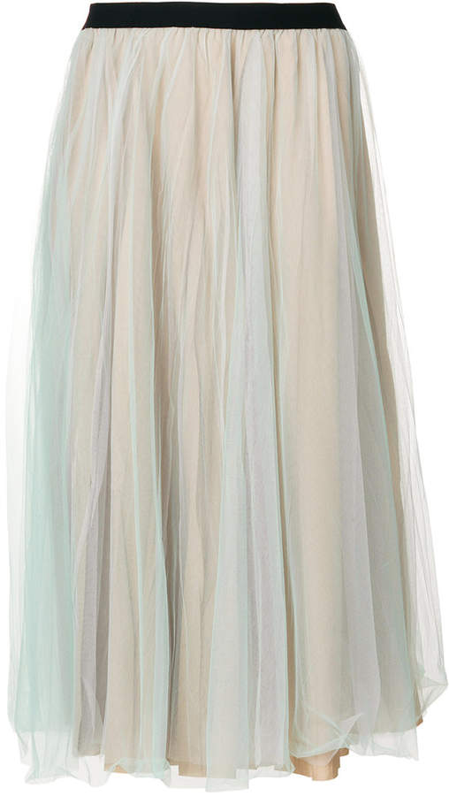 mid-length tulle skirt