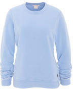 manguun Sweatshirt, meliert, geraffte Ärmel, Rundhalsausschnitt