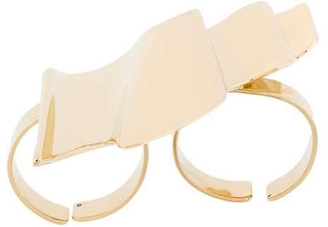 Strukturierter Zwei-Finger-Ring