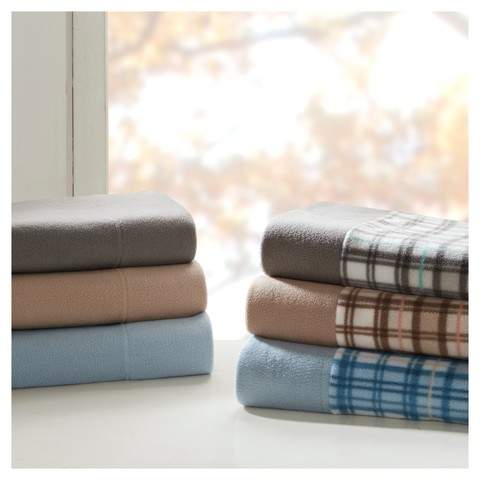 Cozy Micro Fleece Plaid Sheet Sets