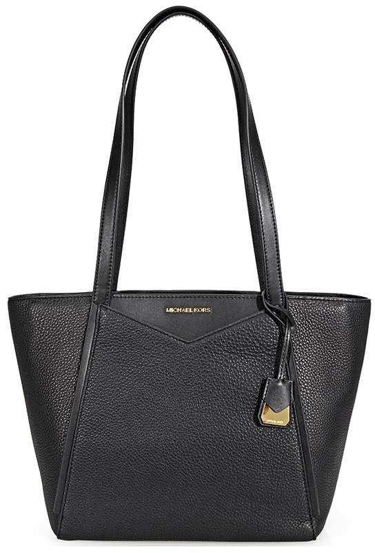 Michael Kors Small Whitney Pebbled Leather Tote- Black - ONE COLOR - STYLE
