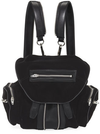 Marti Velvet Multi-Pocket Backpack