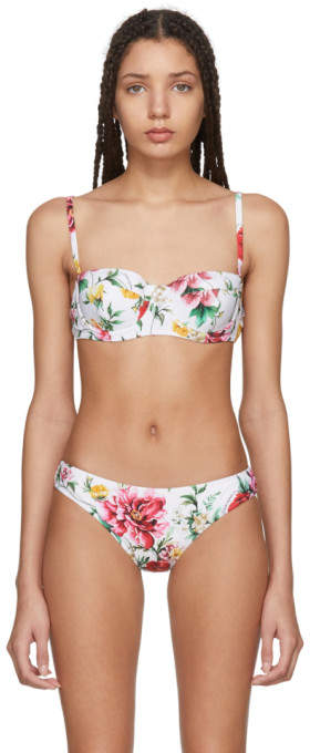 Multicolor Floral Bikini Top