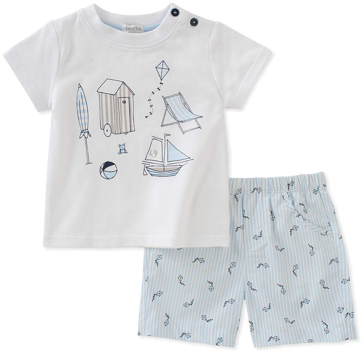 White Beach & Kite Short-Sleeve Tee & Shorts - Newborn & Infant