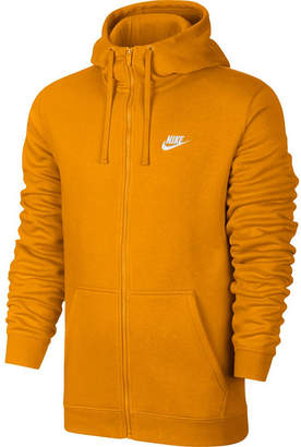 orange nike hoodie zip up
