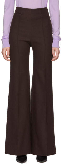 Kwaidan Editions Brown Flared Leisure Suit Trousers