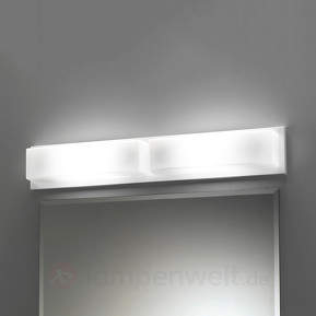 LED-Wandleuchte Stand Metal mit zwei Gläsern chrom