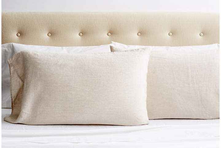 Matteo for One Kings Lane Set of 2 Washed Linen Pillowcases - Loomstate - Standard
