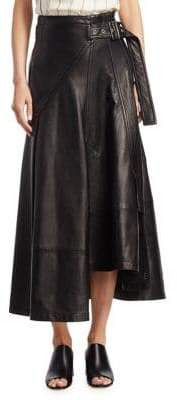 Utility Leather Skirt