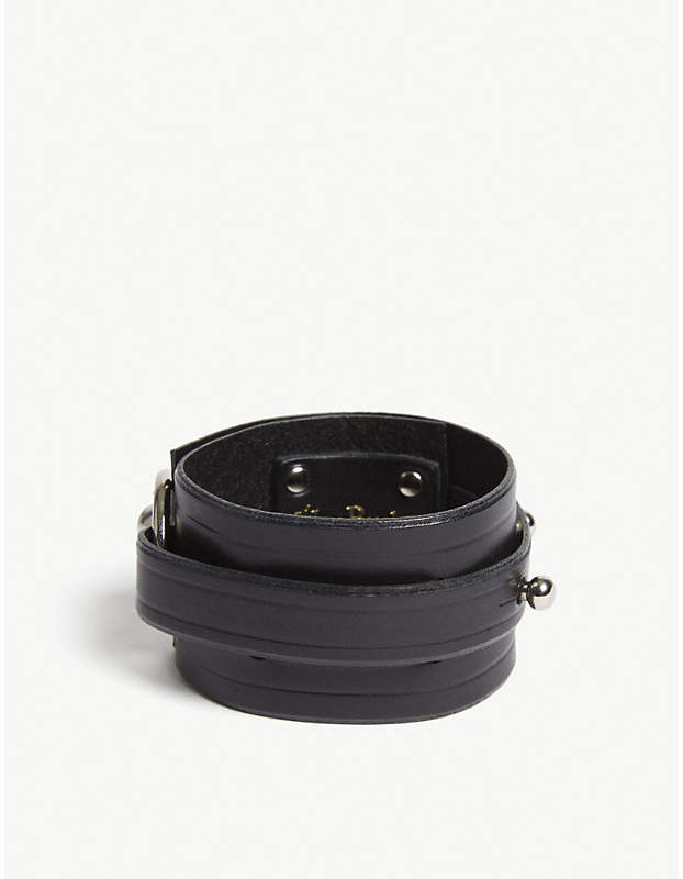 UNA BURKE Swivel leather bracelet