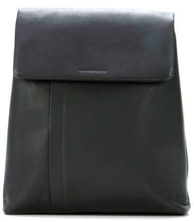Campo Classic 12'' Laptop-Rucksack glattes Leder schwarz