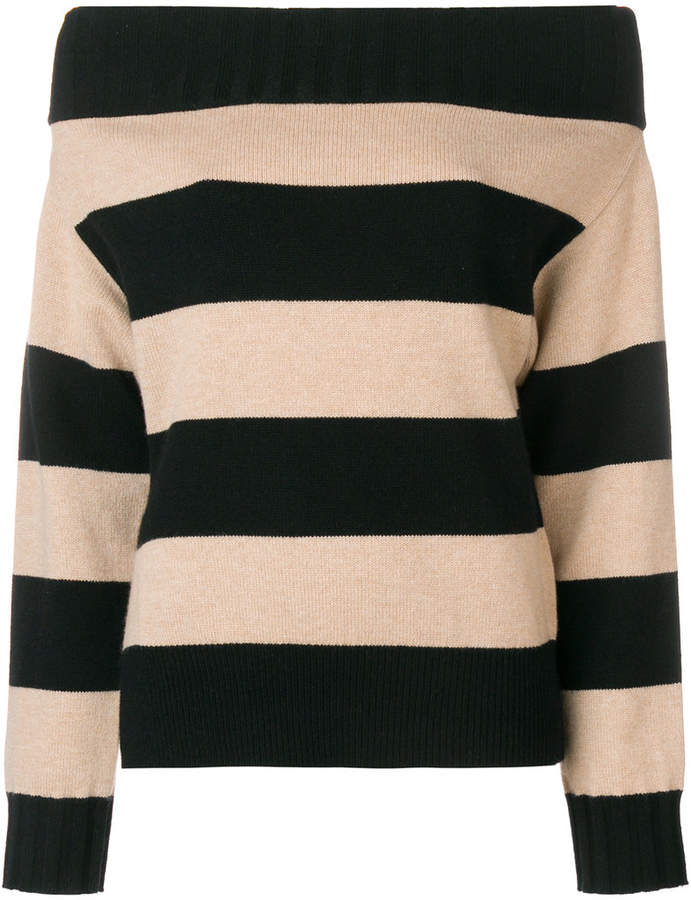 Dorothee off shoulder striped sweater