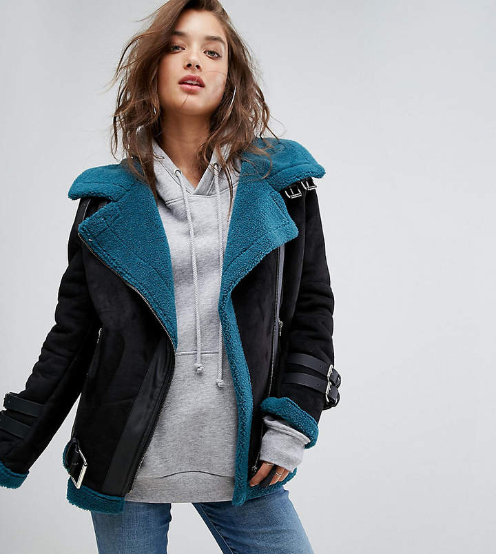 – Pilotenjacke mit Kunstfellfutter