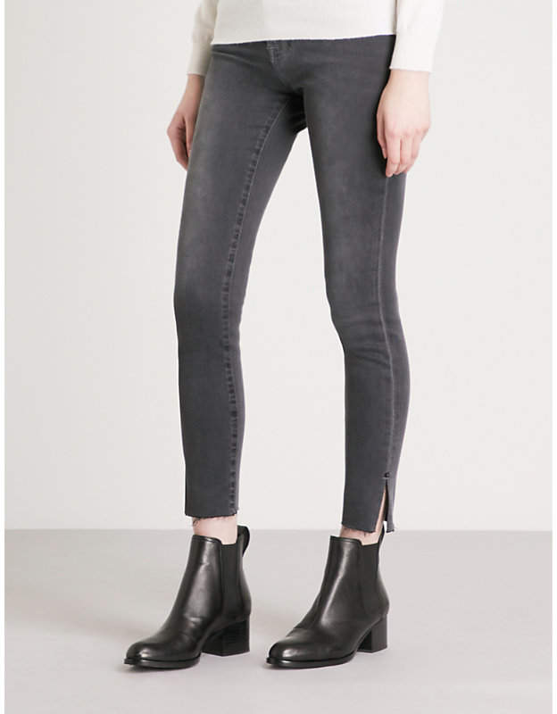 Le High Skinny split-hem skinny high-rise jeans