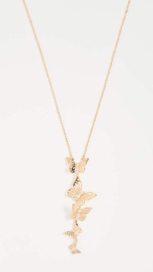 Social Butterfly Pendant Necklace