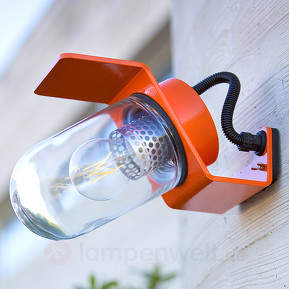 Peppige Außenwandleuchte Sherlock orange