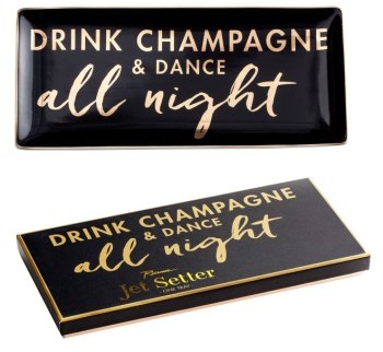 Drink Champagne & Dance All Night Porcelain Trinket Tray