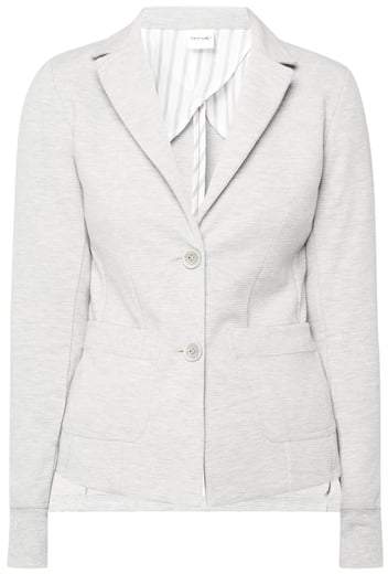 Sweatblazer mit Rippenstruktur