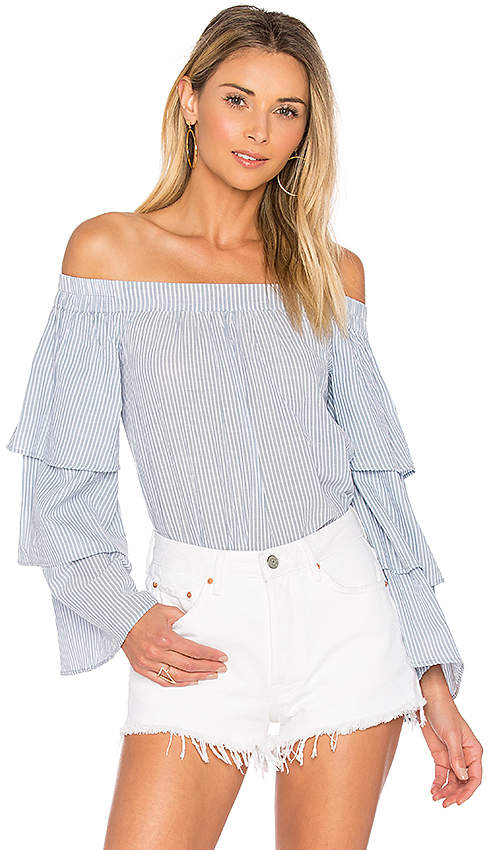 The Layered Off Shoulder in Blue