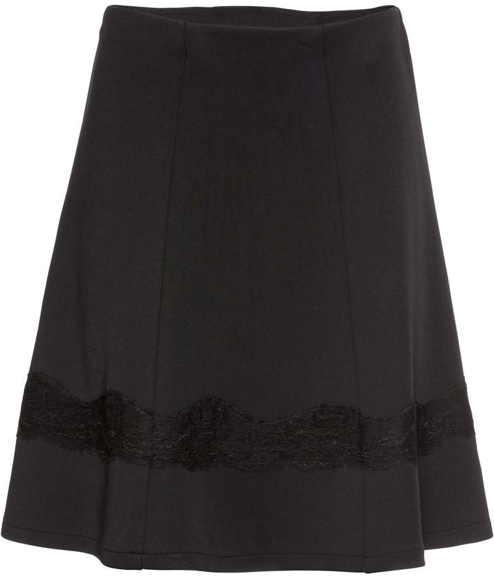 BODYFLIRT Jerseyrock mit Spitze