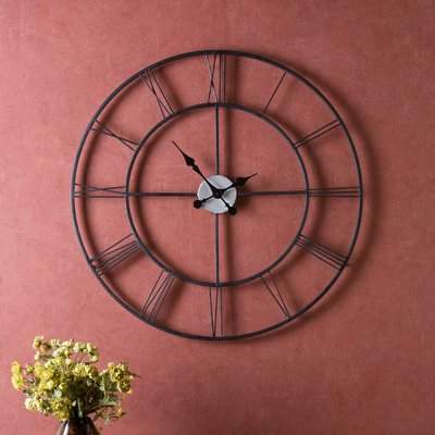 Wayfair Weston Round Oversized Wall Clock