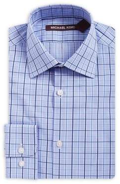 Boy's Checkered Cotton Collared Shirt