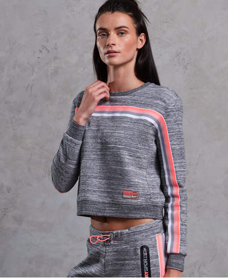 Gym Tech Bounce Crop Crew Sweatshirt