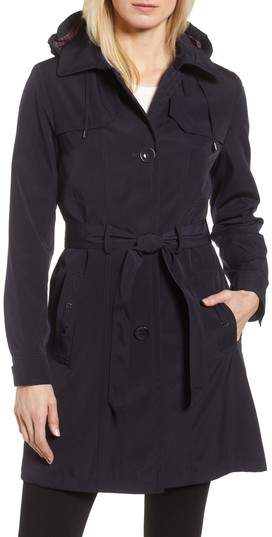 Belted Trench Raincoat