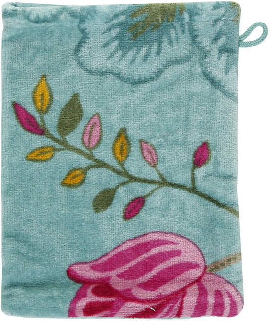 Floral Fantasy Towel - Light Petrol - Wash Mitt