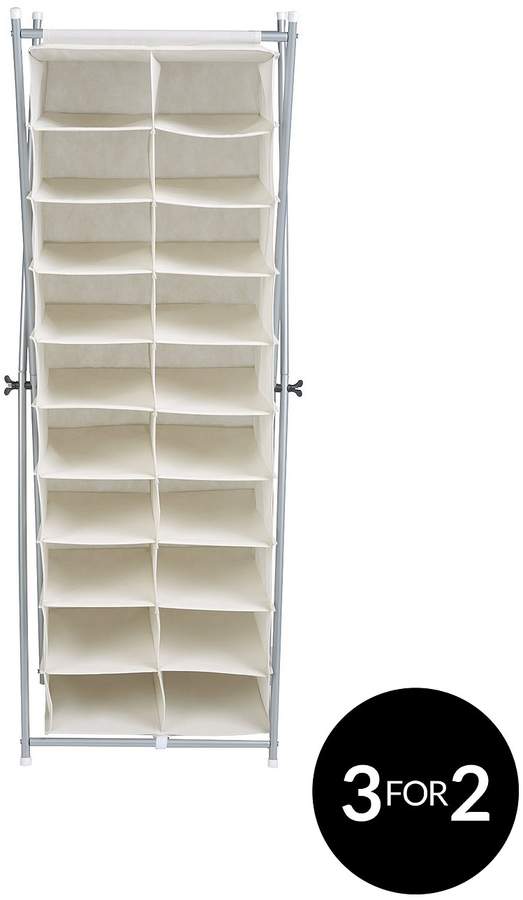 Framed 20 Pocket Shoe Organiser