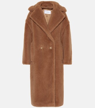 Max Mara Teddy camel hair-blend coat