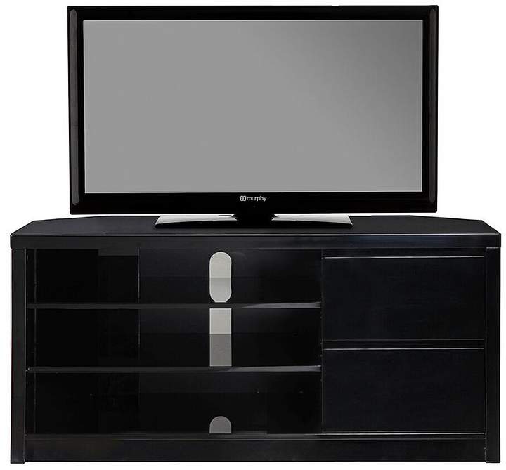 Echo Tall High Gloss Corner TV Unit - Fits Up To 50 Inch TV